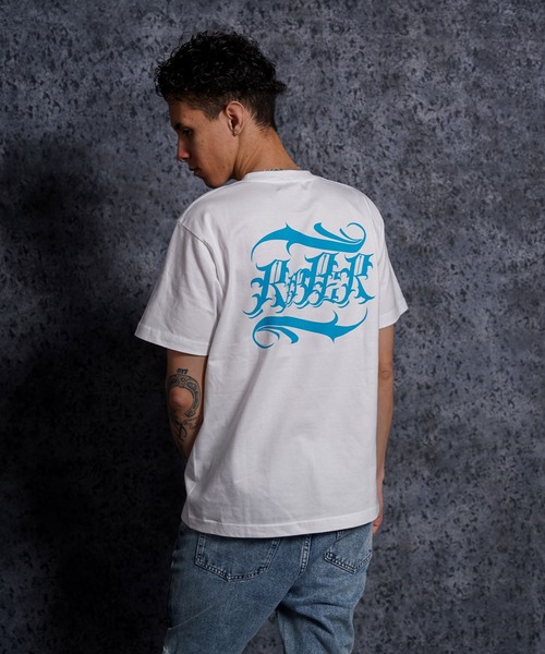 RIPPER（リッパー）の「【RIPPER】オールドスクリプト Tシャツ / Old Script Short Sleeve Tee（Tシャツ/カットソー・メンズ・ホワイト×ブルー/ホワイト×ブラック/ブラック×ホワイト/ブラック×ブルー・M/L/XL）」の18枚目の写真
