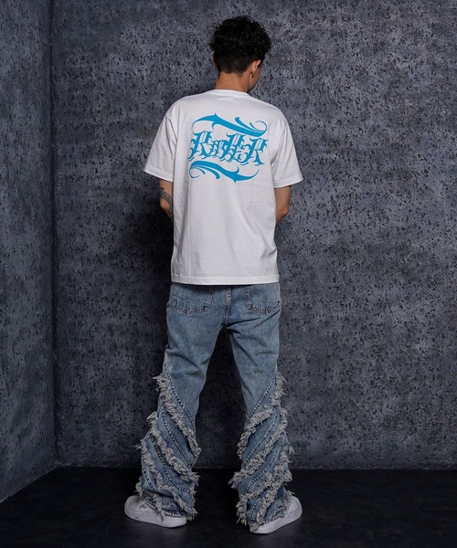 RIPPER（リッパー）の「【RIPPER】オールドスクリプト Tシャツ / Old Script Short Sleeve Tee（Tシャツ/カットソー・メンズ・ホワイト×ブルー/ホワイト×ブラック/ブラック×ホワイト/ブラック×ブルー・M/L/XL）」の16枚目の写真