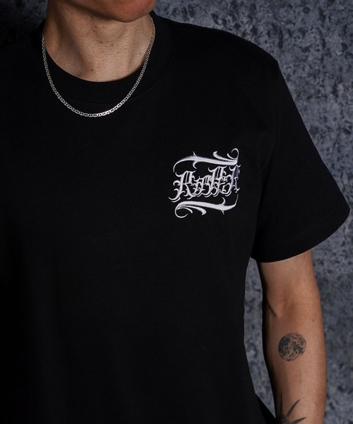 RIPPER（リッパー）の「【RIPPER】オールドスクリプト Tシャツ / Old Script Short Sleeve Tee（Tシャツ/カットソー・メンズ・ホワイト×ブルー/ホワイト×ブラック/ブラック×ホワイト/ブラック×ブルー・M/L/XL）」の5枚目の写真