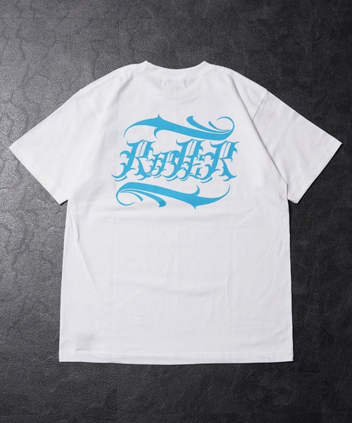 RIPPER（リッパー）の「【RIPPER】オールドスクリプト Tシャツ / Old Script Short Sleeve Tee（Tシャツ/カットソー・メンズ・ホワイト×ブルー/ホワイト×ブラック/ブラック×ホワイト/ブラック×ブルー・M/L/XL）」の21枚目の写真