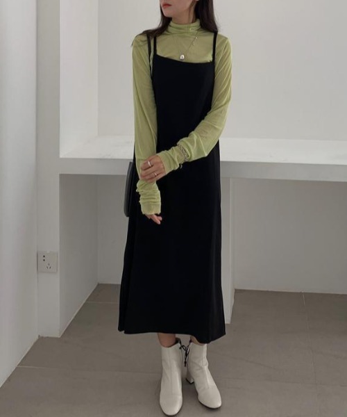Vipoa(ヴィポア)の「ワンカラーシンプル シアートップス(Tシャツ/カットソー・レディース・ホワイト/ライトグリーン/ピンク/ブラック/ライトブルー・FREE)」の15枚目の写真