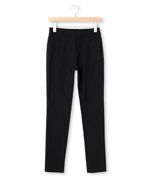 HusHusH（ハッシュアッシュ）の「ハイパーストレッチ裏起毛スキニーパンツ（その他パンツ・レディース・ベージュ/ネイビー/ブルー/ホワイト系1/ホワイト/ブラック・01/03/02/04）」の4枚目の写真