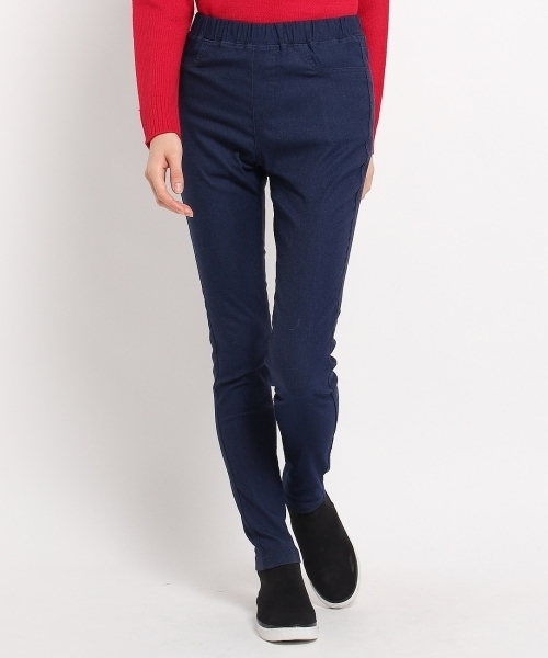 HusHusH（ハッシュアッシュ）の「ハイパーストレッチ裏起毛スキニーパンツ（その他パンツ・レディース・ベージュ/ネイビー/ブルー/ホワイト系1/ホワイト/ブラック・01/03/02/04）」の7枚目の写真