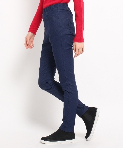 HusHusH（ハッシュアッシュ）の「ハイパーストレッチ裏起毛スキニーパンツ（その他パンツ・レディース・ベージュ/ネイビー/ブルー/ホワイト系1/ホワイト/ブラック・01/03/02/04）」の8枚目の写真