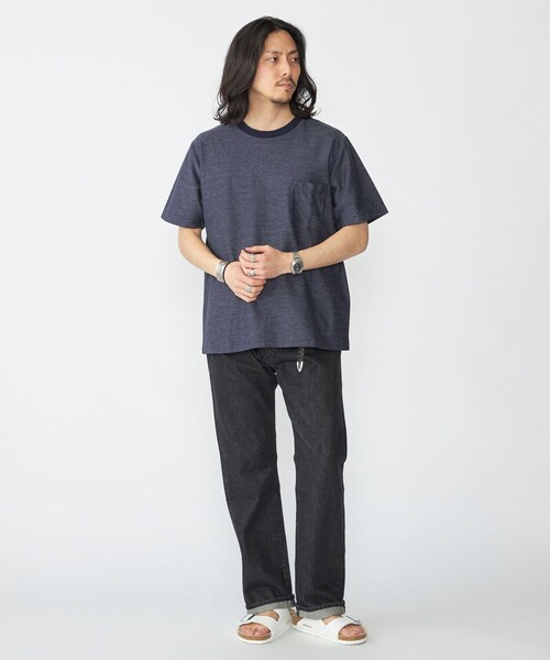 SHIPS(シップス)の「SHIPS: ジャカード マイクロ ボーダー Tシャツ(Tシャツ/カットソー・メンズ・グリーン/ネイビー/ライトグレー・SMALL/X-LARGE/LARGE/MEDIUM)」の20枚目の写真