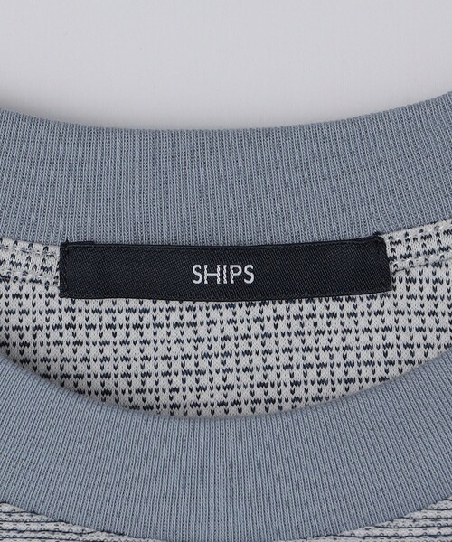 SHIPS(シップス)の「SHIPS: ジャカード マイクロ ボーダー Tシャツ(Tシャツ/カットソー・メンズ・グリーン/ネイビー/ライトグレー・SMALL/X-LARGE/LARGE/MEDIUM)」の11枚目の写真