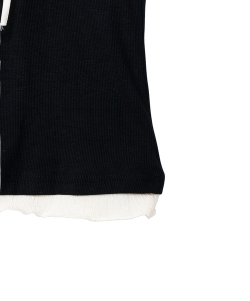 Ada.(エイダ)の「レイヤード風 カットソー トップス バレエコア ウィッシュコア(Tシャツ/カットソー・レディース・グレー/ネイビー/レッド/ブラック/ブラウン/ホワイト/ライトブルー/チャコール・M/S/L)」の16枚目の写真