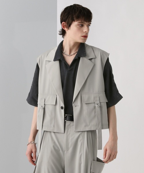 セール】【SET UP対応】ベルトショートベスト(HARE)（ベスト）｜HARE