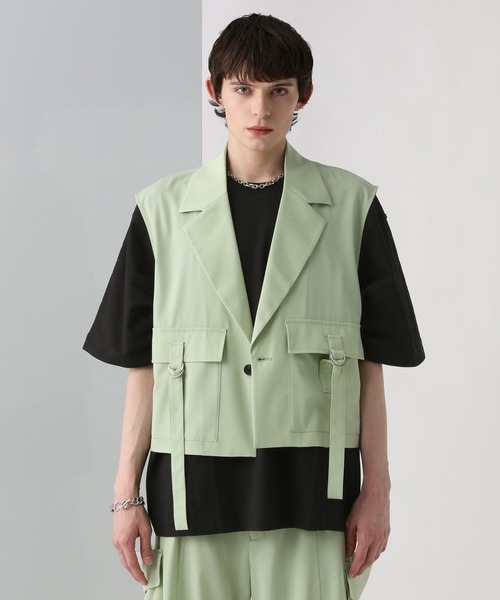 セール】【SET UP対応】ベルトショートベスト(HARE)（ベスト