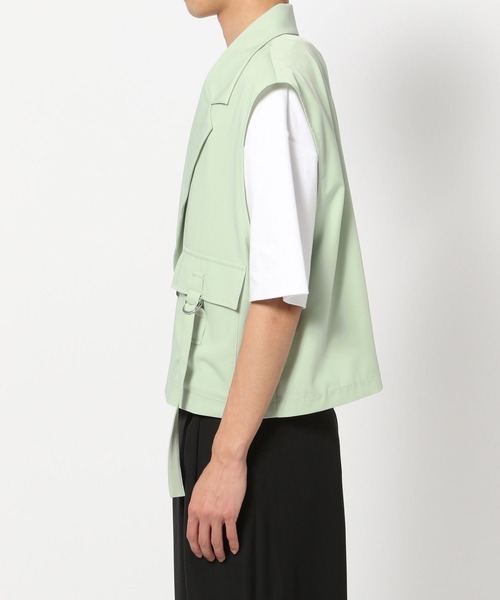 HARE（ハレ）の「【SET UP対応】ベルトショートベスト(HARE)（ベスト・メンズ・グリーン/グレー/ブラック・FREE）」の19枚目の写真