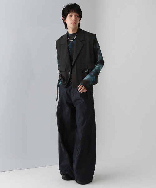 セール】【SET UP対応】ベルトショートベスト(HARE)（ベスト）｜HARE