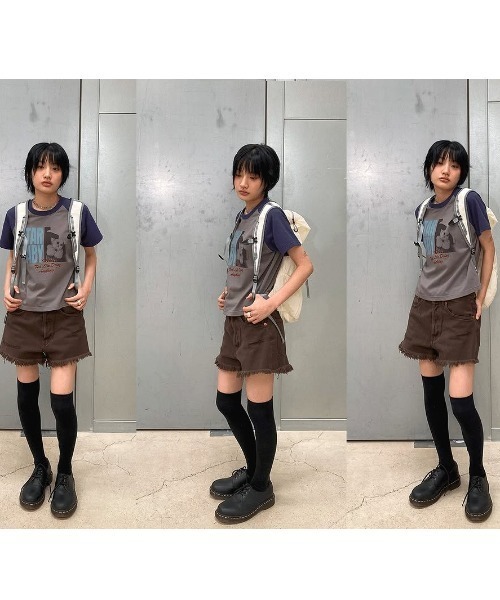 tシャツ A'GEM/9 × .kom 「ISTKUNST/イストクンスト」 STAR BABY CROP RAGLAN TEE/スター ベイビー ク A'GEM/9 × .kom 『ISTKUNST/イストクンスト』 STAR BABY CROP