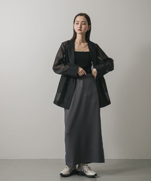 セール】ジップポケットサイドラインスカート（スカート