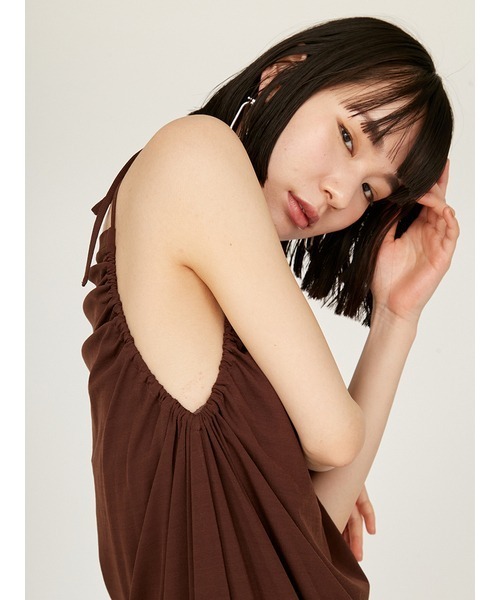 emmi（エミ）の「アシンメトリーカットワンピース（ワンピース・レディース・ブラック/ブラウン/イエロー・0/1）」の17枚目の写真