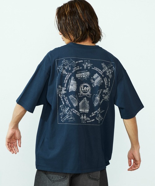 セール】Lee/リー バンダナバックプリントTシャツ/ルーズ