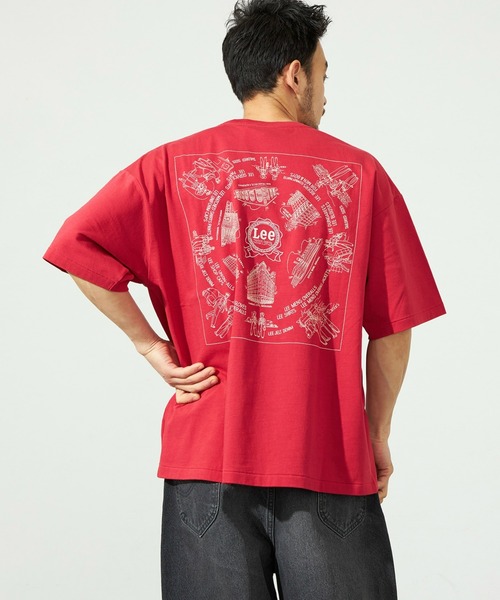 セール】Lee/リー バンダナバックプリントTシャツ/ルーズ