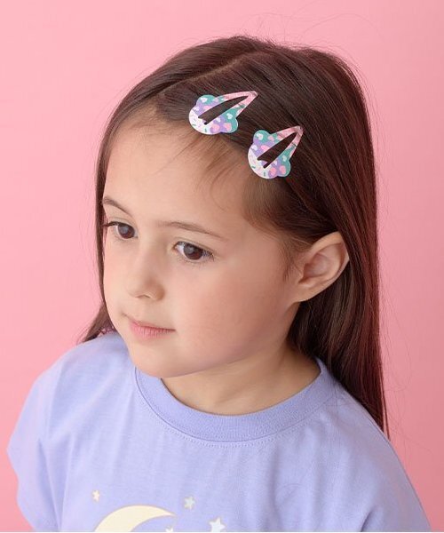 Lycee mine(リセマイン)の「アイスヘアクリップ2Pセット(バレッタ/ヘアクリップ・キッズ・イエロー/ピンク/ラベンダー/マジェンタ/オレンジ・F)」の3枚目の写真