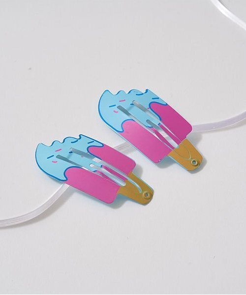 Lycee mine(リセマイン)の「アイスヘアクリップ2Pセット(バレッタ/ヘアクリップ・キッズ・イエロー/ピンク/ラベンダー/マジェンタ/オレンジ・F)」の11枚目の写真