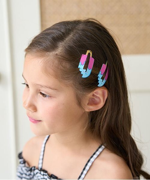 Lycee mine(リセマイン)の「アイスヘアクリップ2Pセット(バレッタ/ヘアクリップ・キッズ・イエロー/ピンク/ラベンダー/マジェンタ/オレンジ・F)」の14枚目の写真