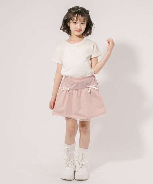 URBAN CHERRY（アーバンチェリー）の「【CHIPIE/シピ】チュールドッキングリボンミニスカート（スカート・キッズ・ピンク/ブラック/ブルー・110cm/120cm/140cm/150cm/130cm）」の13枚目の写真