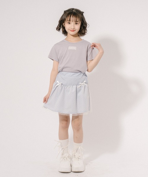 URBAN CHERRY（アーバンチェリー）の「【CHIPIE/シピ】チュールドッキングリボンミニスカート（スカート・キッズ・ピンク/ブラック/ブルー・110cm/120cm/140cm/150cm/130cm）」の15枚目の写真