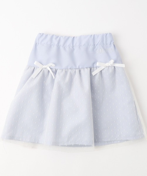 URBAN CHERRY（アーバンチェリー）の「【CHIPIE/シピ】チュールドッキングリボンミニスカート（スカート・キッズ・ピンク/ブラック/ブルー・110cm/120cm/140cm/150cm/130cm）」の7枚目の写真