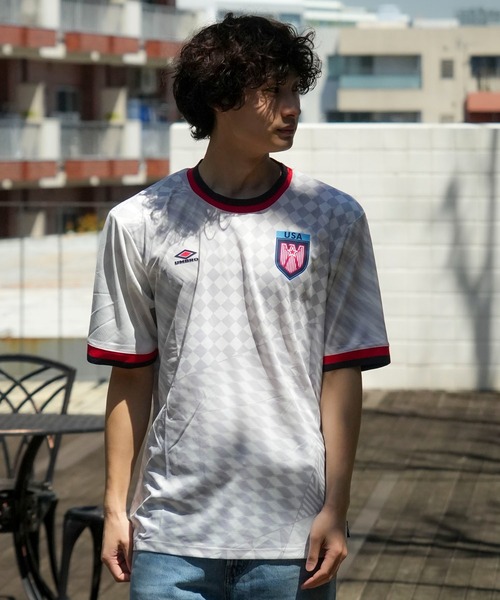Umbro アンブロ フランス ゲームシャツ ジャージ サッカー umbro アンブロ ジャージ メンズ ハーフジップシャツ THE THIRD