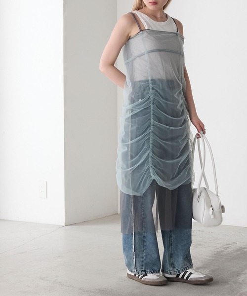 sacai luck サカイ キャミ レイヤードデザインワンピ X4149 sacai luck サカイ キャミ レイヤードデザインワンピ X4149