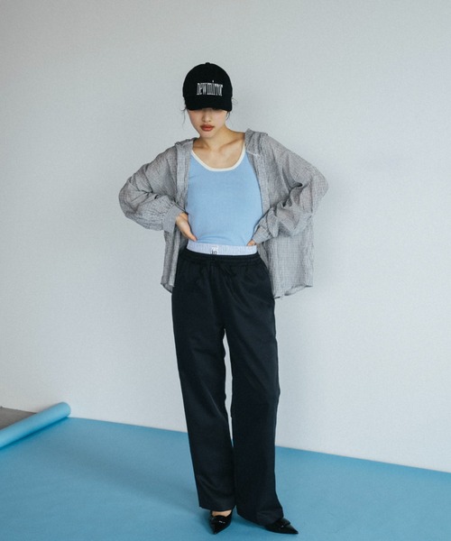 duei（デュイ）の「チェックフーディーシャツ（シャツ/ブラウス・レディース・ブルー/ホワイト・FREE）」の9枚目の写真