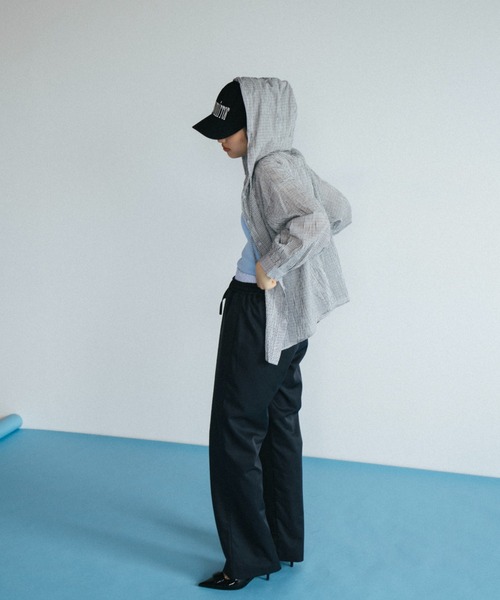 duei（デュイ）の「チェックフーディーシャツ（シャツ/ブラウス・レディース・ブルー/ホワイト・FREE）」の11枚目の写真