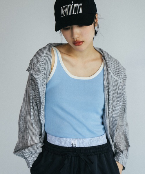 duei（デュイ）の「チェックフーディーシャツ（シャツ/ブラウス・レディース・ブルー/ホワイト・FREE）」の6枚目の写真