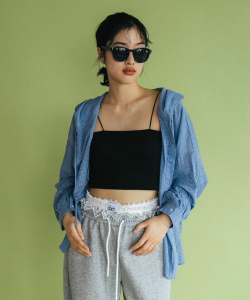 duei（デュイ）の「チェックフーディーシャツ（シャツ/ブラウス・レディース・ブルー/ホワイト・FREE）」の14枚目の写真