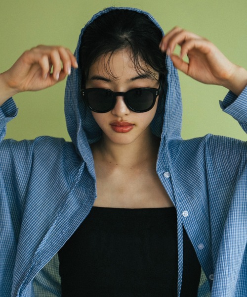 duei（デュイ）の「チェックフーディーシャツ（シャツ/ブラウス・レディース・ブルー/ホワイト・FREE）」の18枚目の写真