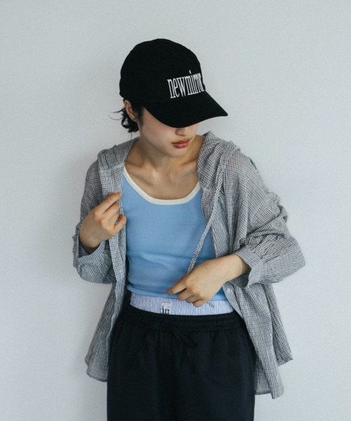 duei（デュイ）の「チェックフーディーシャツ（シャツ/ブラウス・レディース・ブルー/ホワイト・FREE）」の3枚目の写真