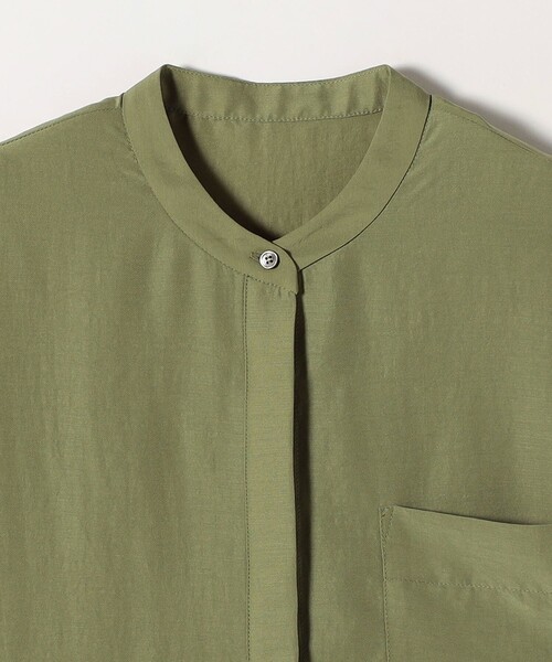 ブラウス シャツ バンドカラードロストシャツ レディース CRAFT STANDARD BOUTIQUE ブラウス シャツ バンドカラーサイド