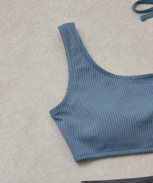 COLONY 2139(コロニートゥーワンスリーナイン)の「スリット2wayワンピース(水着・レディース・ホワイト/ブルー・FREE)」の7枚目の写真