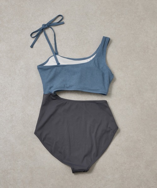 COLONY 2139(コロニートゥーワンスリーナイン)の「スリット2wayワンピース(水着・レディース・ホワイト/ブルー・FREE)」の11枚目の写真