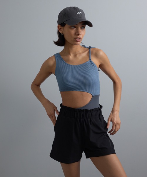 COLONY 2139(コロニートゥーワンスリーナイン)の「スリット2wayワンピース(水着・レディース・ホワイト/ブルー・FREE)」の19枚目の写真