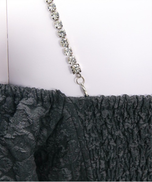 clear（クリア）の「フクレジャガードオフショルブラウス[スタイルアップ 肌見せ フェミニン 大人]≪SS新作≫（シャツ/ブラウス・レディース・サックスブルー/ブラック/オフホワイト・F）」の14枚目の写真