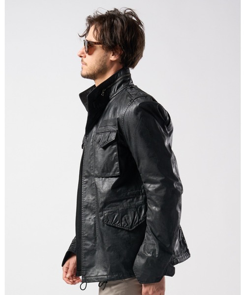 wjk（ダヴルジェイケイ）の「oild vintage M66（ミリタリージャケット・メンズ・ブラック/カーキ・SMALL/MEDIUM/LARGE/X-LARGE）」の7枚目の写真