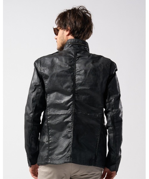wjk（ダヴルジェイケイ）の「oild vintage M66（ミリタリージャケット・メンズ・ブラック/カーキ・SMALL/MEDIUM/LARGE/X-LARGE）」の8枚目の写真
