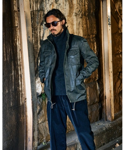 wjk（ダヴルジェイケイ）の「oild vintage M66（ミリタリージャケット・メンズ・ブラック/カーキ・SMALL/MEDIUM/LARGE/X-LARGE）」の10枚目の写真