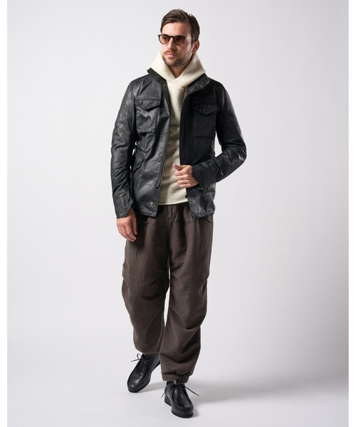 wjk（ダヴルジェイケイ）の「oild vintage M66（ミリタリージャケット・メンズ・ブラック/カーキ・SMALL/MEDIUM/LARGE/X-LARGE）」の12枚目の写真