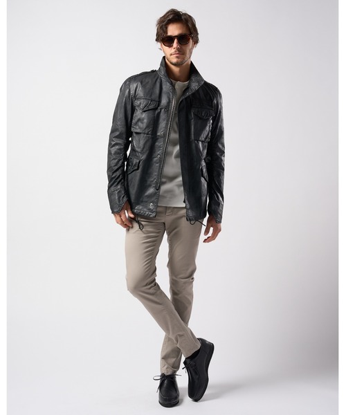 wjk（ダヴルジェイケイ）の「oild vintage M66（ミリタリージャケット・メンズ・ブラック/カーキ・SMALL/MEDIUM/LARGE/X-LARGE）」の14枚目の写真