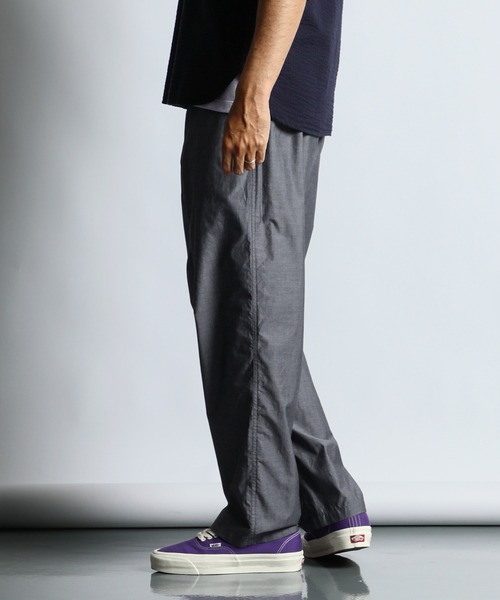 The DUFFER of ST.GEORGE（ザダファーオブセントジョージ）の「JAMES FABRIC EASY PANTS：ジェームスファブリック リラックス イージーパンツ（その他パンツ・メンズ・ネイビー/グレー・SMALL/X-LARGE/LARGE/MEDIUM）」の7枚目の写真