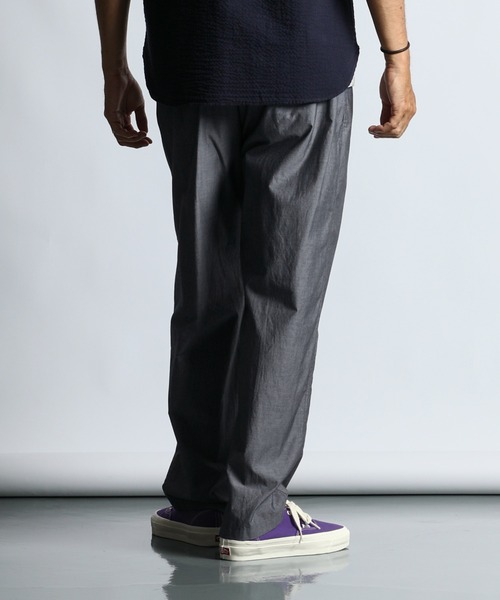 The DUFFER of ST.GEORGE（ザダファーオブセントジョージ）の「JAMES FABRIC EASY PANTS：ジェームスファブリック リラックス イージーパンツ（その他パンツ・メンズ・ネイビー/グレー・SMALL/X-LARGE/LARGE/MEDIUM）」の8枚目の写真