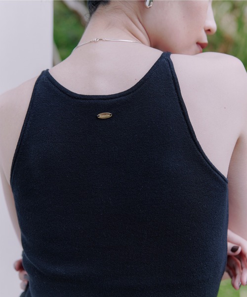 トップス kazuchan Lace Stripe Knitted Top - white - Mame Kurogouchi