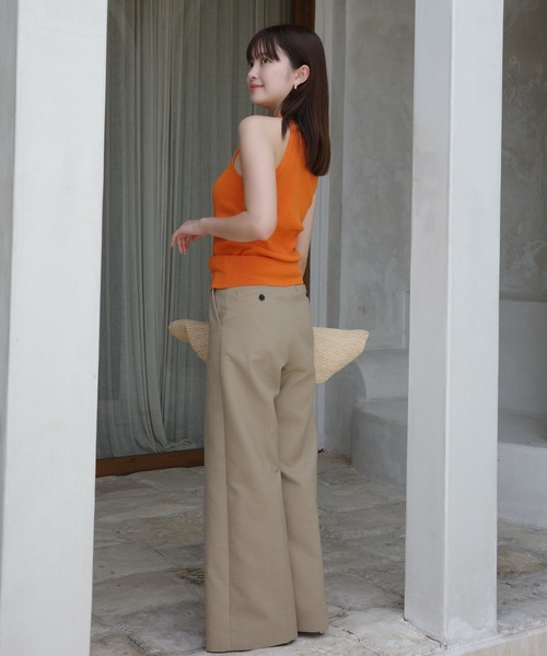 セール】カップインコンパクトニットトップス（タンクトップ）｜anuans