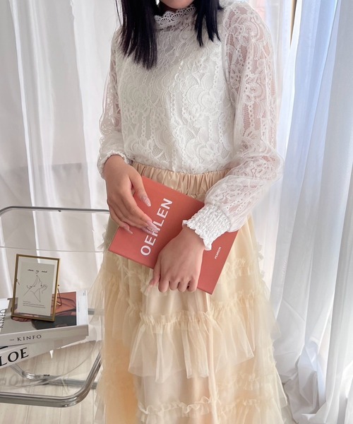 merrylatte（メリーラテ）の「総レースブラウス（シャツ/ブラウス・レディース・ホワイト・MEDIUM）」の11枚目の写真