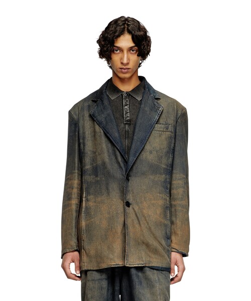 DIESEL（ディーゼル）の「メンズ テーラード デニムジャケット D-REG-S（デニムジャケット・メンズ・インディゴブルー・MEDIUM/LARGE/X-SMALL/SMALL）」の7枚目の写真
